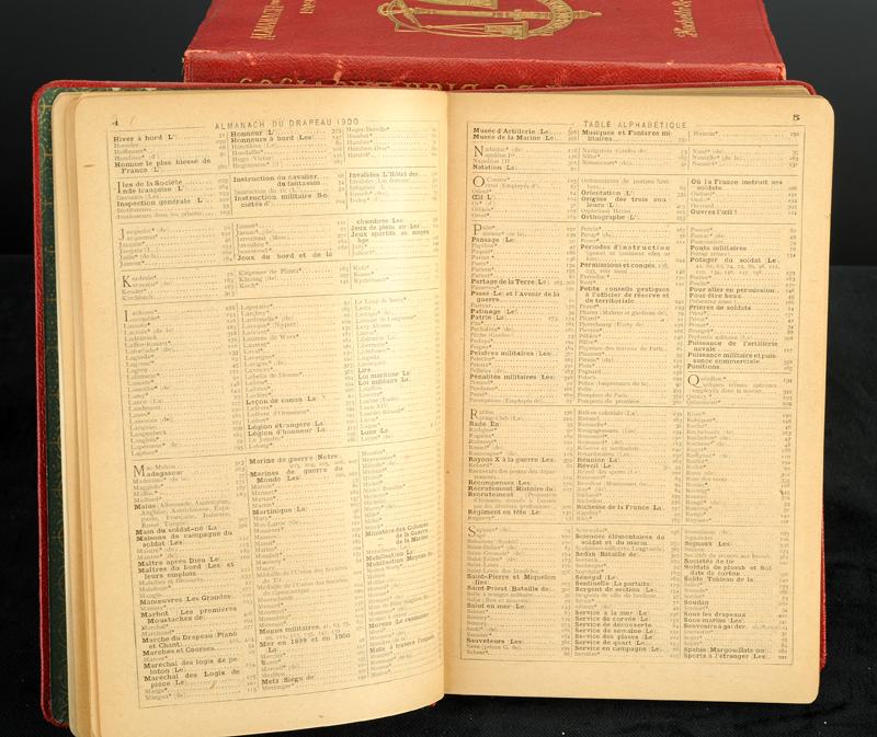 ALMANACH DU DRAPEAU DE 1900 À 1909, 10 volumes.