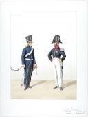 1820. Chasseurs à Cheval. Trompette (17e Régiment - des Pyrénées), Capitaine en Second (13e Régiment - de la Meuse).