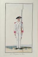Photo 1 : Nicolas Hoffmann, Régiment d'Infanterie (Perche) au règlement de 1786.