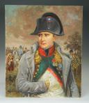 LELIEPVRE EUGÈNE : Portrait de l'Empereur Napoléon 1er en redingote, huile sur toile, Fin XXème siècle.