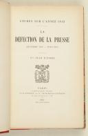 Photo 1 : USSEL. (Vte J.). Études sur l'année 1813. la défection de la Prusse.  