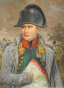 Photo 2 : LELIEPVRE EUGÈNE : Portrait de l'Empereur Napoléon 1er en redingote, huile sur toile, Fin XXème siècle.