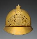 Photo 2 : CASQUE TROUPE DE SAPEURS-POMPIERS DE LA VILLE DE MONTPELLIER, type 1923, Troisième République. 24532