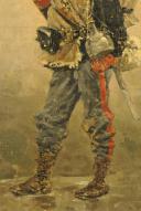 Photo 4 : EUGÈNE COURBOIN, GARDE NATIONAL MOBILE PENDANT LA GUERRE FRANCO-PRUSSIENNE, HUILE SUR TOILE, 1890.