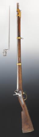 Photo 4 : FUSIL DE DRAGONS, modèle 1842-1847 transformé T, affecté au 2ème régiment de Spahis, Deuxième République, Présidence de Louis-Napoléon Bonaparte (1848-1852). 27053