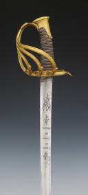 Photo 4 : GARDE DU CORPS OF MONSIEUR'S GUARD SABER, model 1814, Restoration period. 29261