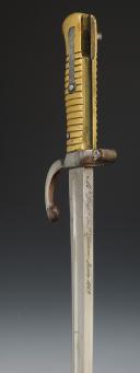 Photo 4 : YATAGAN BAYONET SABER, Chassepot model, Second Empire. 29218