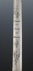 Photo 6 : GARDE DU CORPS OF MONSIEUR'S GUARD SABER, model 1814, Restoration period. 29261