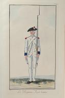 Photo 1 : Nicolas Hoffmann, Régiment d'Infanterie (Royal-Comtois) au règlement de 1786.