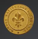 BUTTON OF THE NATIONAL GUARD OF FRANCE, Restoration period. 31222