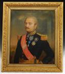 GENERAL NICOLAS CHARLES VICTOR OUDINOT: pastel on canvas, Second Empire. 32261