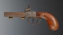 PISTOLET À PERCUSSION DE POCHE À BALLE FORCÉE, Seconde moitié du XIXème siècle. 33944R