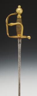 SABRE D'OFFICIER DE GRENADIER D'INFANTERIE OU DE DRAGON, modèle de 1750, Ancienne Monarchie, règne de Louis XV, vers 1770. 34673