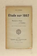 Photo 1 : GRENIER. Étude sur 1807. 