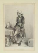 Photo 2 : GÉNÉRAL DUMOURIEZ : gravure en noir et blanc signée A. Lacauchie, Révolution.