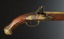 Photo 2 : CIVIL OFFICER FLINTLOCK NAVAL PISTOL, Ancient Monarchy. 32533