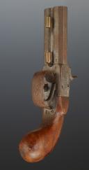 Photo 2 : PISTOLET À PERCUSSION DE POCHE À BALLE FORCÉE, Seconde moitié du XIXème siècle. 33944R