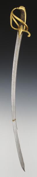 Photo 4 : SABRE D'OFFICIER DE CAVALERIE LÉGÈRE, Premier Empire. 33532