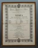 Photo 1 : Programme imprimé sur soie du Théâtre impérial de l’Opéra, Second Empire.