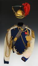 UNIFORM OF LIEUTENANT OF LANCERS OF THE IMPERIAL GUARD, model 1856, Second Empire. 26899