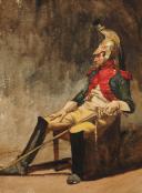 DRAGON OF THE FIRST EMPIRE: Anonymous watercolor, Early 20th century. 32910