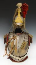 CASQUE, CUIRASSE, GILET DE MATELASSURE, ÉPAULETTES ET AIGUILLETTES TROUPE DE L'ESCADRON DES CENT-GARDES DE L'EMPEREUR NAPOLÉON III, Second Empire. 33563