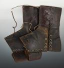 PAIR OF LEATHER INFANTRY GAITERS, Second Empire - Early Third Republic. 33008R