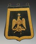 REPRODUCTION D'UNE SABRETACHE DE CAVALERIE PREMIER EMPIRE, Fabrication XXème siècle. 33966