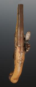 Photo 2 : PISTOLET CIVIL À SILEX, Fin Ancienne Monarchie. 33945R