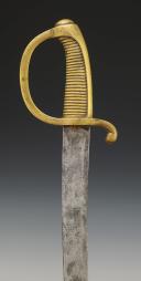 Photo 3 : INFANTRY TROOP SABER, known as "briquet," Model An XI, signed Manceaux, Restoration period. 29298