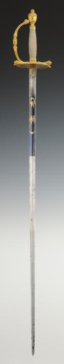 Photo 4 : MUSKETEER SWORD OF THE 1st COMPANY OF THE KING'S MILITARY HOUSEHOLD (GRAY MUSKETEER), model 1814, Restoration period. Stock number 29266