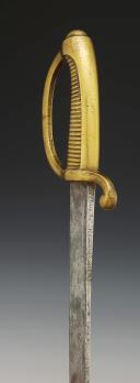 Photo 5 : INFANTRY TROOP SABER, known as "briquet," Model An XI, signed Manceaux, Restoration period. 29298