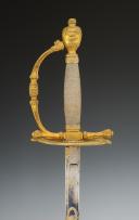 Photo 6 : MUSKETEER SWORD OF THE 1st COMPANY OF THE KING'S MILITARY HOUSEHOLD (GRAY MUSKETEER), model 1814, Restoration period. Stock number 29266