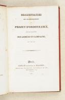 Photo 1 : COMMENTAIRES qui accompagnaient le projet dordonnance sur le service des armées en campagne du 3 mai 1832.