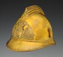 Photo 2 : CASQUE TROUPE DE SAPEURS-POMPIERS DE LA COMPAGNIE DU CHEMIN DE FER D'ORLÉANS, type 1895, Troisième République. 24541