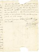 Photo 3 : CARNET DU SOLDAT D'ARTILLERIE DE MARINE HYACINTHE LEROUX, CALLIGRAPHIÉ ET ORNÉ DE NOMBREUX DESSINS D'EMBLÈMES MILITAIRES ET IMPÉRIAUX (1813-1814) et une lettre à sa tante MARIE CUVELIER, résidant à Dieppe, le 30 août 1814.