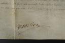 Photo 3 : BREVET D'ENSEIGNE DE VAISSEAU POUR LE SIEUR VICOMTE ROBERT FRANÇOIS D'ACHÉ DE SERQUINY, signé à Anet le 5 mai 1778 par le Grand Amiral de France duc de Penthièvre Louis de Bourbon et « Louïs » (secrétaire) pour Louis XVI. 33357
