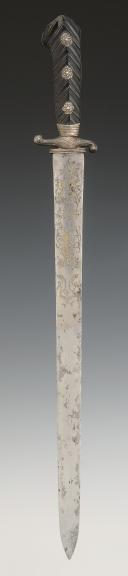 Photo 5 : SILVER-MOUNTED HUNTING DAGGER, Former Monarchy, circa 1768-1769. 33165.
