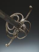 Photo 6 : IRON SWORD WITH MULTI-BRANCH GUARD CALLED “RAPIER”, 16th century. 25876