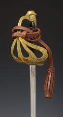 Photo 6 : SABRE D'OFFICIER DE CAVALERIE, système de  1896, Troisième République. 24426-8
