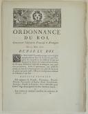 ORDONNANCE DU ROI, concernant l'Infanterie françoise et étrangère. Du 25 mars 1776. 20 pages