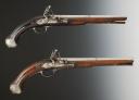 PAIRE DE PISTOLETS D'ARÇON - Toscane Emilie. Dernier quart du 17ème siècle, règne du grand-duc est Cosme III de Médicis; vers 1680. 34608
