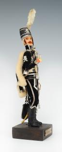 Photo 2 : MARCEL RIFFET - HUSSAR OF DEATH REVOLUTION: dressed figurine, 20th century. 26439