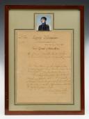 Photo 2 : ATTESTATION D'ATTRIBUTION DE LA LÉGION D'HONNEUR À MONSIEUR GENTILS, aide de camp du Général Lauriston, 23 juillet 1807, accompagnée d'un portrait miniature, Premier Empire. 29851