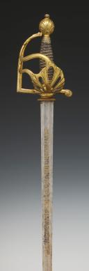 Photo 2 : GREAT SWORD OF THE GENDARMES OF THE KING'S MILITARY HOUSEHOLD, model 1762, Former Monarchy (1762-1787). 30084.