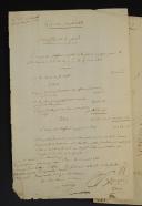 Photo 2 : Garde Impériale. CHASSEURS À PIED. Trois documents : une demande pour un changement de Corps du Caporal Hubert MICHAUD (1808), une facture et un certificat de blessure (1811). 18907-19