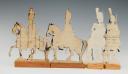 Photo 2 : CAVALRY GENDARMES OF THE CONSULS' GUARD AND THE IMPERIAL GUARD FIRST EMPIRE: STRASBOURG SOLDIERS FIGURINE MADE OF PAINTED CARDBOARD, painted by the WURTZ family, second half of the 19th century, around 1815-1848. 31156-19