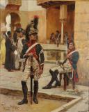 Photo 2 : ORANGE MAURICE - DRAGON CONSULAT : Huile originale sur bois, XXème siècle. 33565