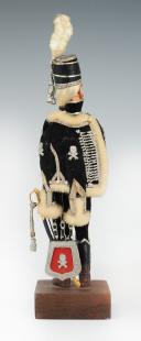Photo 3 : MARCEL RIFFET - HUSSAR OF DEATH REVOLUTION: dressed figurine, 20th century. 26439