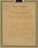 Photo 3 : ATTESTATION D'ATTRIBUTION DE LA LÉGION D'HONNEUR À MONSIEUR GENTILS, aide de camp du Général Lauriston, 23 juillet 1807, accompagnée d'un portrait miniature, Premier Empire. 29851